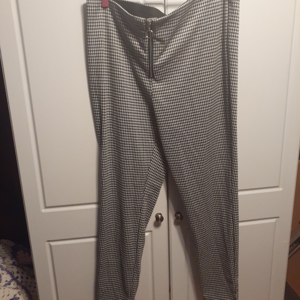 Black & White Houndstooth Pants